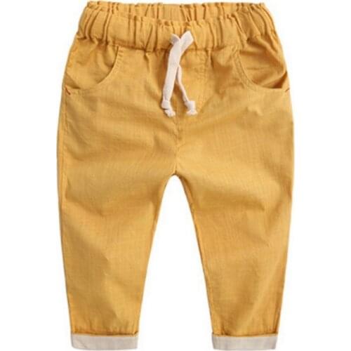 Fashion Kids Leisure Pants 2-7Y Casual Baby Trousers Spring Autumn Toddler Baby Boys Pants Children Clothing Summer