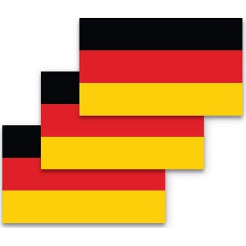 German flag waterproof bumper sticker, covering scratches. Waterproof material, motorcycle helmet bumper sticker PVC