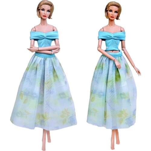 NK Newest Doll Dress Handmade Party Model Clothes Fashion Skirt For Barbie Doll Accessories Child Toys Girl' Gift 274D 8X
