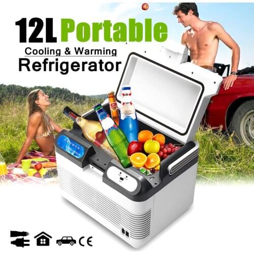 Cooling & Warming 2 Charging 12L Car Refrigerator 60W Cooler Portable Car Fridge Methods for Home Travel Camping