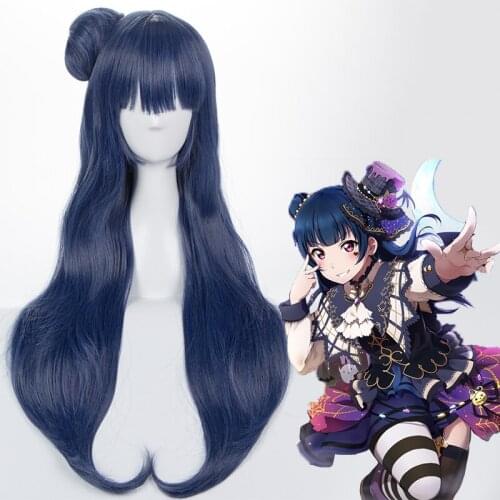 Anime Love Live Sunshine Cosplay Wigs Tsushima Yoshiko Cosplay Heat Resistant Synthetic Wig Hair Halloween Party Women Wig