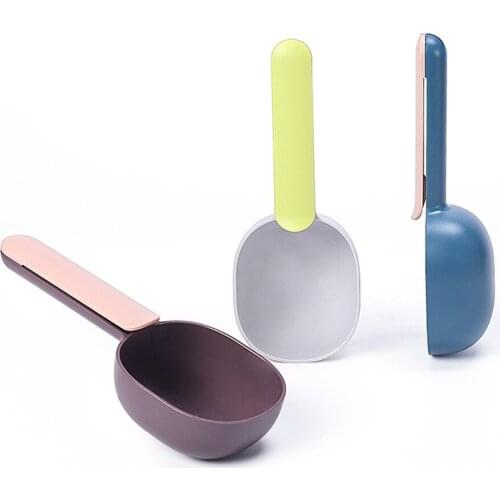 Food Clip Feeding Spoon Dog Multifunctional Pets Shovel Sealing Bag Clip Thickened Weighing Household Animal Decoration