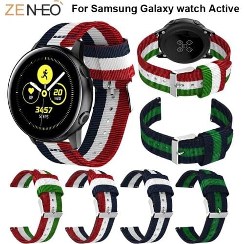 Nylon WatchBand For Samsung Galaxy watch Active 20MM WristBand Replacement Bracelet Watch Band Strap For Samsung Galaxy Watch