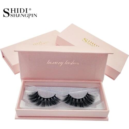 SHIDISHANGPIN 1 Pair mink eyelashes natural long 3d mink lashes 1 box false eyelashes volume eyelash extension cilios maquillaje