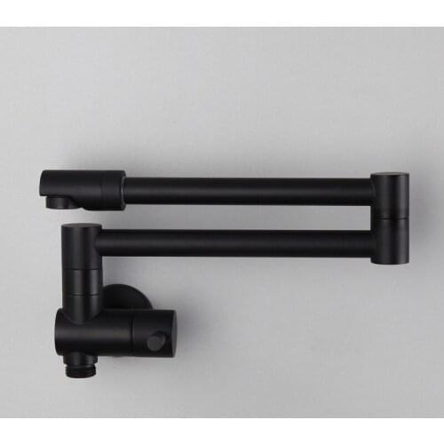 Kitchen Faucet Foldable Kitchen Sink Mixer Tap Brass Black/Golden/Chrome Single Cold Wall Mounted Rotating Bidet tap