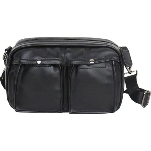 Fashion Male Crossbody Bag Casual Business Leather Mens Messenger Bag Men Small Ipad Bags Zipper Shoulder Handbags Waist Pack
