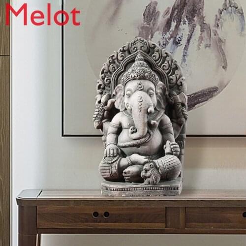 Southeast Asian Decorations Thai Elephant God Ornaments Thai Style Living Room Entrance Lucky Trunk God Crafts