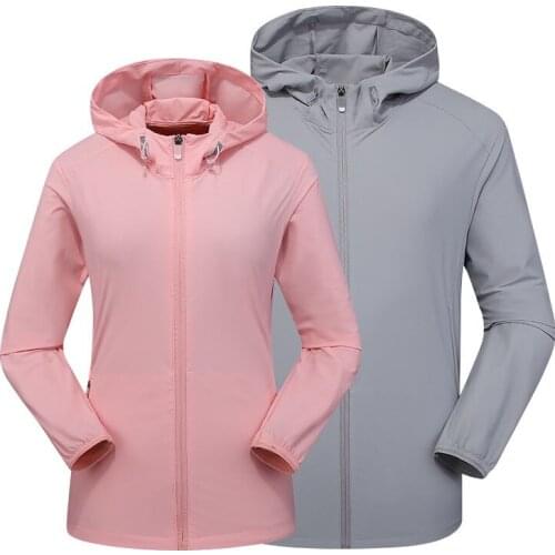 2020 Brand Men Women Outdoor Anti-UV UPF50 + Quick-drying Breathable Jacket Men Women Stretch Skin Coat Fishing Cycling Jacket