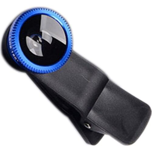3-in-1 Universal Smartphone Camera Clip-on Lens Kit 180degree Fish Eye Lens 0.67X Wide Angle Macro Lens