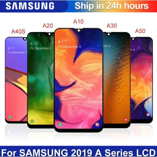 For SAMSUNG GALAXY A10 A105 A20 A205 A20S A207 A30 A305 A30S A307 A50 A505 A70 A705F LCD Display Touch Screen Digitizer Assembly