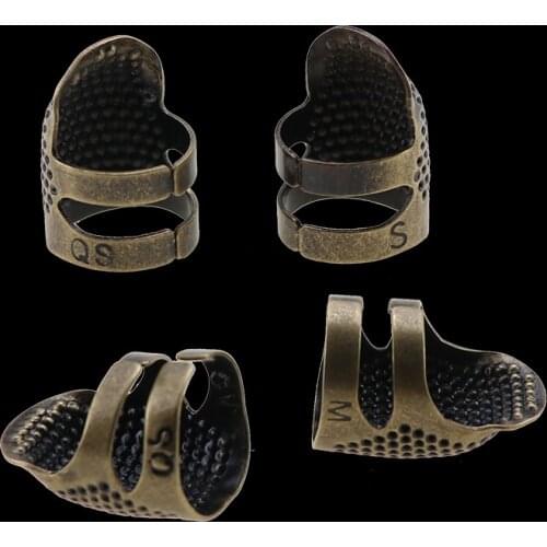 1 pcs. Old retro finger guard thimble ring manual work needle thimble needles crafts Home DIY sewing tools Accessories