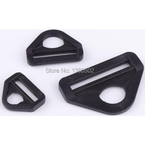 10pcs black color unique design adjustable buckle for garment backpack