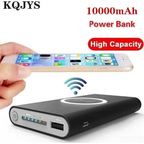 10000mAh Qi Wireless Charger Power Bank For IPhone X XR 8 XS Samsung Note 8 Fast Charger Portable Powerbank Mobile Phone Charger