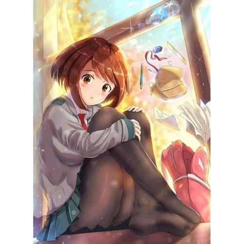 5d Diy Full Square Diamond Painting My Hero Academia Picture Embroidery Mosaic Anime Round Diamond Cross Stitch Home Decor Gifts