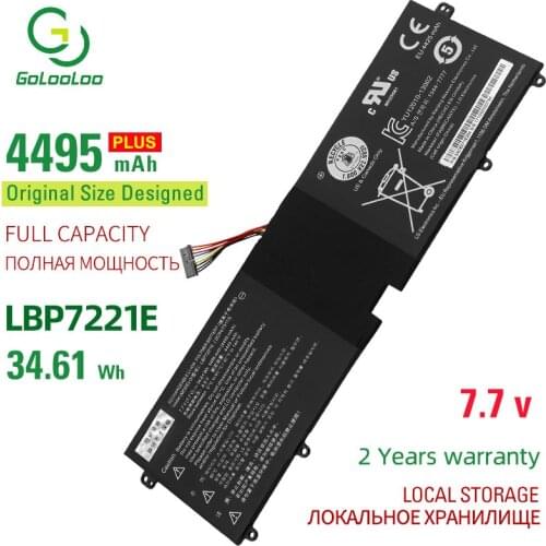 7.7v 4495mAh LBG722VH New Laptop Battery For LG 13Z940 14Z950 EAC62198201 13ZD940 14ZD960-GX5GK 15Z960 EAC621982 LBP7221E 34.6Wh