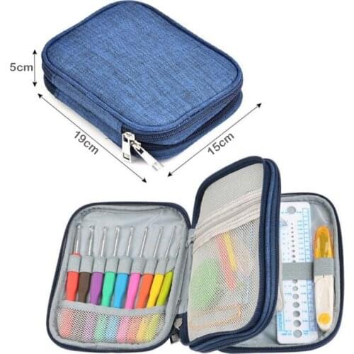72PCS DIY Knitting Tool Set Crochet Latch Curve Needle Mark Hand Crochet With 3 Layers Case Box Knitting Needle Sewing Tools