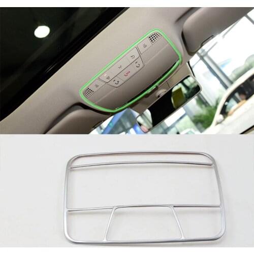 Car Accessories Interior Decoration 1pcs ABS Reading Light Lamp Cover Trim For Mercedes-Benz E Class 2016 Car Styling
