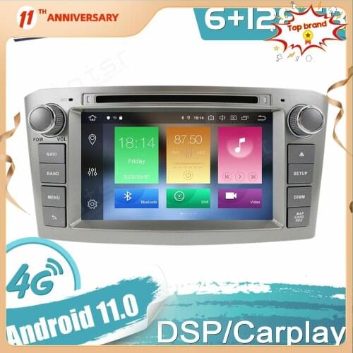 Android 11 For Toyota Avensis 2002-2008 Car GPS Navigation Auto Stereo Multimedia Radio Video Player Carplay Tape Headunit