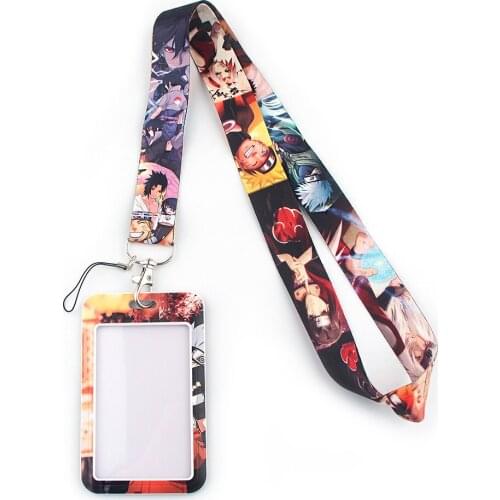 FD0225 Anime Keychain Fashion Lanyards Id Badge Holder For Student Card Cover Business Card With Lanyard