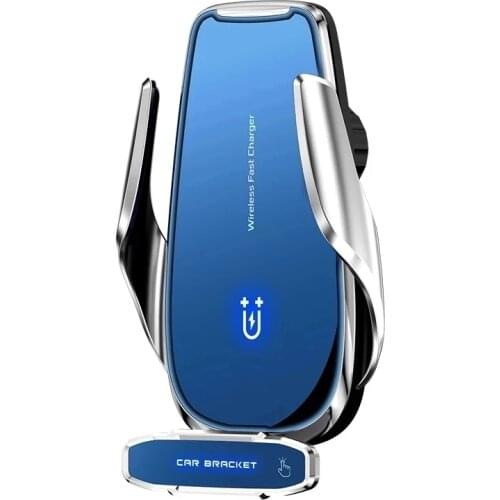 15W Fast Wireless Charger Car Mount Automatic Clamp Phone Holder Compatible for max 7.2'' Phone Qi Charger for iphone 12 12 Max