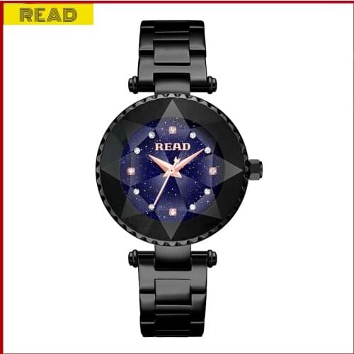 READ Fashion Simple elegant Women Watches stainless steel watch for women Waterproof quartz movement Perfect Gift for Female
