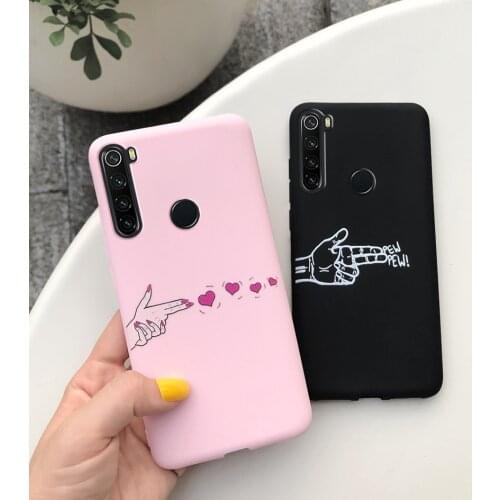 For Xiaomi Redmi Note 8T Case Note8T Cover 6.3" Silicone Flower Candy Painted Matte TPU Case For Xiaomi Redmi Note 8T 8 T Fundas