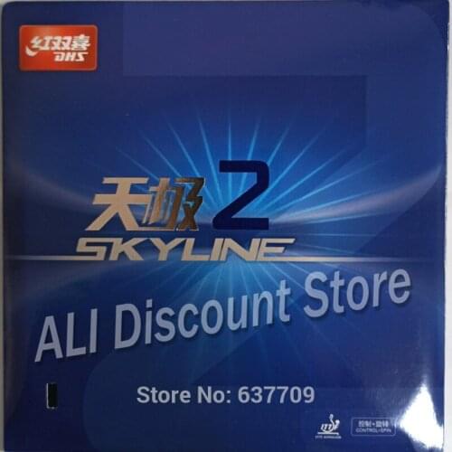 DHS Skyline TG2 Pips in Table Tennis Rubber With Sponge for PingPong