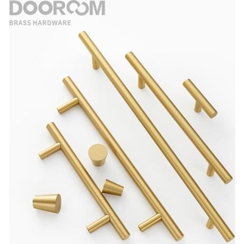 Dooroom Brass Furniture Handles Cone Simple European Chinese Cabinet Door Drawer Cupboard Wardrobe Dresser Shoe Box Pulls Knobs