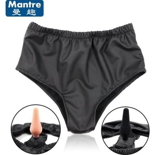 Sex Products For Women & Men Anal Butt Harness Restraints Bondage Chastity Belt With Anal Dildo Penis Plug