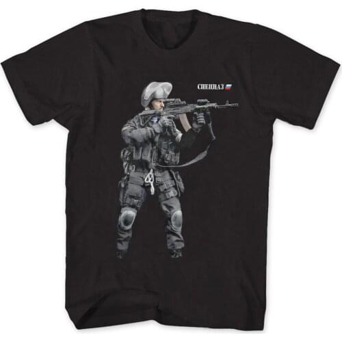Russia Army Special Forces GRU Antiterrorism Warrior Spetsnaz T-Shirt. Summer Cotton Short Sleeve O-Neck Mens T Shirt New S-3XL