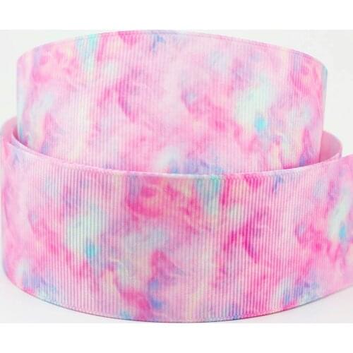 22mm 38mm floral design heat transfer Printed grosgrain ribbon DIY handmade Hair accessories Material 10yards
