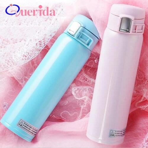 Fashion Bouncing Thermos Mug Coffee Tea Thermos Bottle Double Vacuum Thermal Mug Outdoor Travel Mug Drink Water Bottle