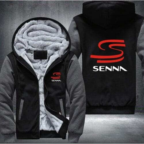 Dropshipping USA Plus EU America Size SENNA Mens Womens Printing Pattern Thicken Fleece Zipper Hoodies Sweatshirts Coat Jacket