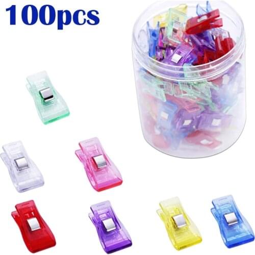 Nonvor 100pcs Sewing Clips Quilting Holder Binding Knitting Clamps Patchwork Hemming Tools DIY Sewing Craft Crafting Clips