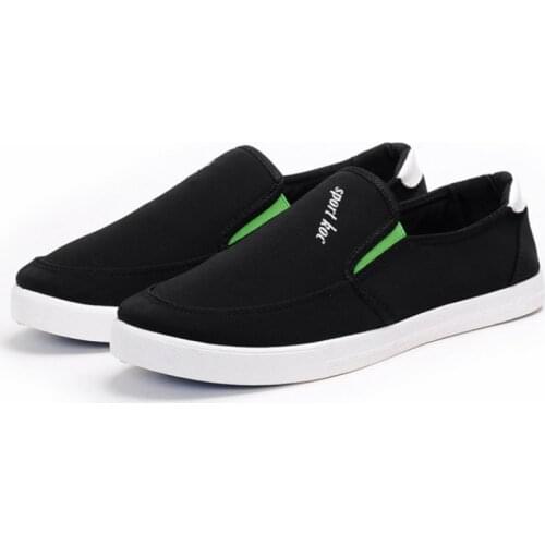 2021 Spring Autumn New Concise Style Mens Vulcanize Shoes Breathable Shallow Flat Canvas Shoes Wear-resisting Non-slip