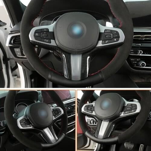 Car Steering Wheel Trim Auto Interior Decoration Protection Cover Stikcer Modification Accessories For BMW 3 5 6 Series GT X3 X4