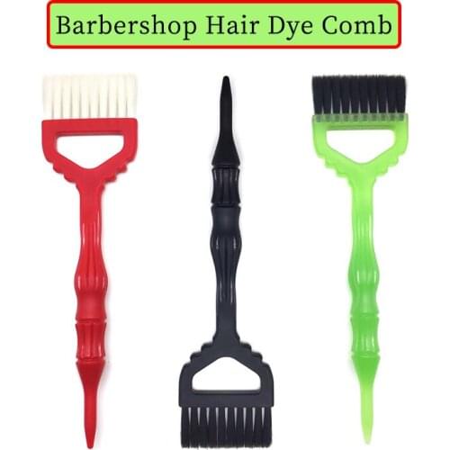 Barbershop Handle Hair Dye Comb Professional Hairdressing Brushes Salon Perm Dye Tint Tool Colorful Hair Styling Tools