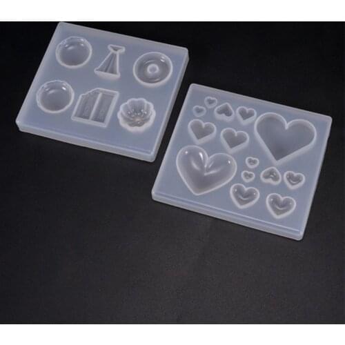 UV Resin Crafts Making DIY Crystal Epoxy Mold Candy Heart-shaped Patch Decoration Silicone Molds