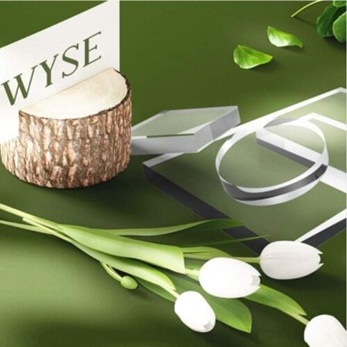 1pc Transparent Clear block Acrylic Showing Case Pad DIY scrapbooking Decoration Risers acrylic desplay Stands