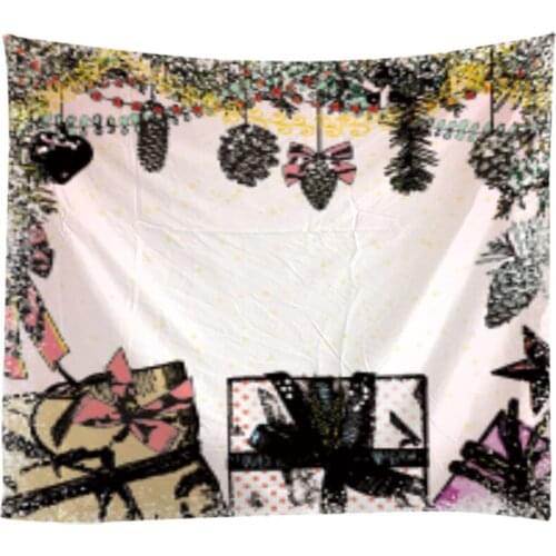 Christmas 3D Printing Tapestry Wall Hanging Bed Spread Beach Towel Table Cloth Yoga Mat Christmas Present Large Size