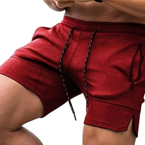 Summer Men Shorts Casual Fashion Zipper Pockets Drawstring Closure Men Mid Rise Sport Shorts Jogging Cargo Running Shorts