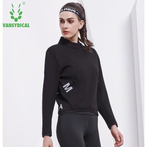 Vansydical Autumn Winter Sports Running Yoga Tops Womens Slim Long Sleeve Letters Pullover Outdoor Fitness Workout Sweater