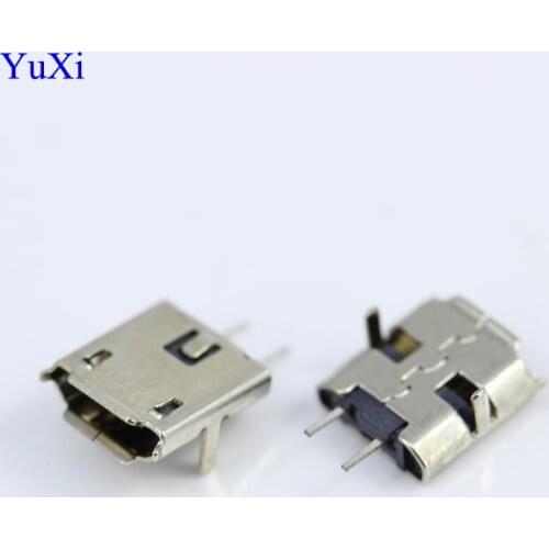 YuXi 10pcs/lot New model 2-pin Tablet PC PAD Charge Socket Mini Micro USB Jack Connector DIP feet 2pin DIP pcb replace