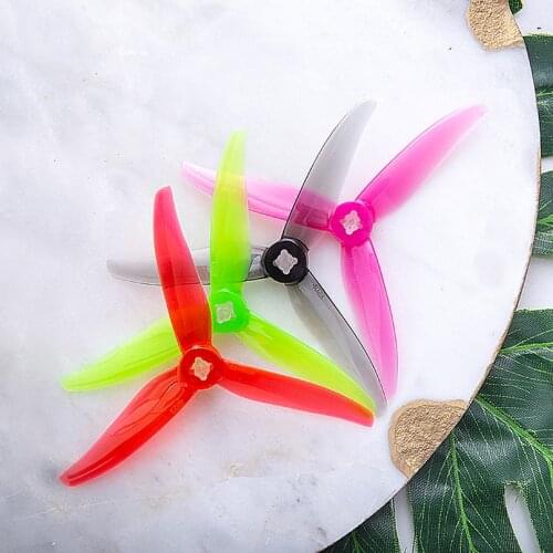 10Pairs Gemfan Hurricane 4023 4x2.3 4 Inch 3-Blade Propeller 3 Holes for 4inch Toothpick RC Drone FPV Racing 1505 Motor