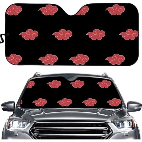 2021 New Anime Akazuki Print Front Windshield Sun Shade Foldable Men Women Auto Fashion Accessories Durable UV Protect SunShade