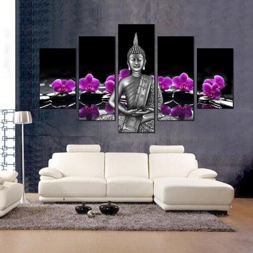 5 Pieces Dog Poster Wall Art Canvas Painting Nordic Wall Pictures For Living Room Decor Mural Decoration Picture Art Print