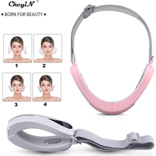 CkeyiN Face Lifting Machine V-Face Shaping Massager Vibration Slimming Double Chin Reducer V-Line Cheek Lift Up Face Slimming