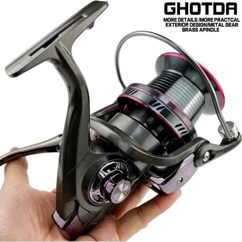 Big Strong Spinning Reel 12+1BB Peche Carp Fishing Reels Super Sea Fishing Wheel High Speed 4.0:1 Fish Tools Molinete