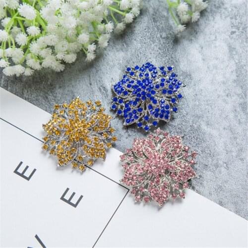 Top Flowers Retro South Korea-Style Man-made Diamond Brooch Corsage Womens Gift Femme Gift