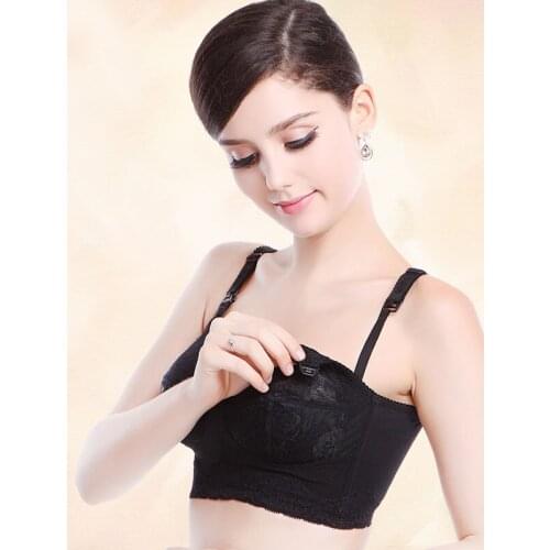 Wireless Maternity Cotton Plus Size Nursing Bra Before Open Buckle Push Up Breastfeeding Underwear Pregnant Women Cup B C D E F